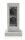 Outdoor-Steckdosensäule mit 2 Steckdosen Kunststoff PE in Steinoptik 14,5x14,5x27cm