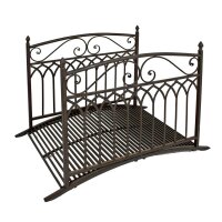 Gartenbrücke YASUR mit Geländer Stahl,...
