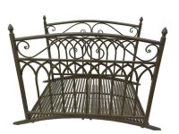 Gartenbrücke YASUR mit Geländer Stahl,...