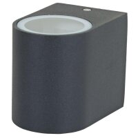 Wandleuchte schwarz, Aluminium, Alu-Druckguss / Glas...