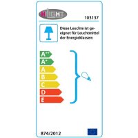 Wandleuchte Edelstahl Edelstahlgehäuse, Sockel GU10...