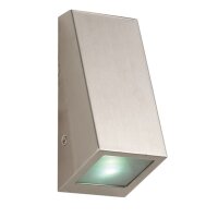 Wandleuchte Edelstahl Edelstahlgehäuse, Sockel GU10...