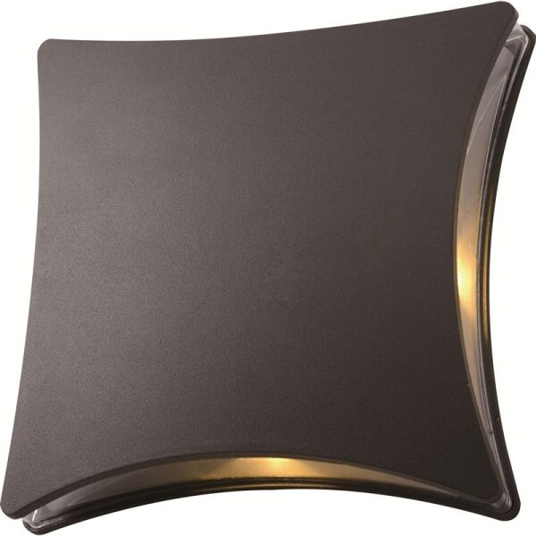 LED-Wandleuchte, Aluminium-Druckguss, für außen geeignet L7,4×B20,5×H20,5 cm