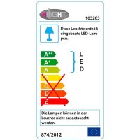 LED-Wandleuchte, Aluminium-Druckguss, für außen geeignet L7,4×B20,5×H20,5 cm