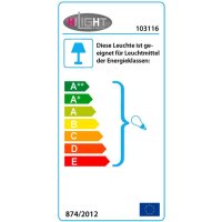 Wandleuchte Edelstahl, mit Bewegungsmelder...