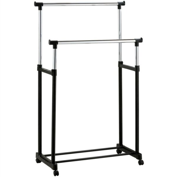 Kleiderstange, Rollgarderobe, doppelt Stahl