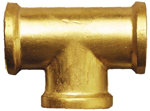 Gewindefitting T-Stück IG Messing 1" Messing