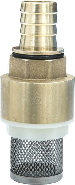 Saugfilter 3/4" mit Korb und Tülle Messing