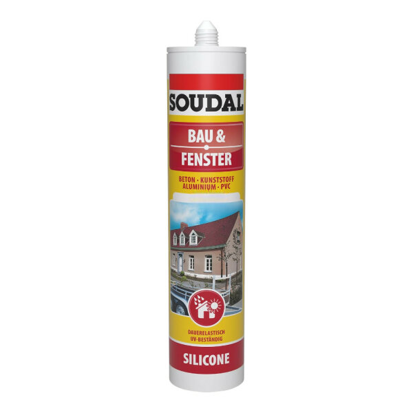 Bau & Fenster Silikon Transparent 300ml SOUDAL