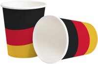 Pappbecher 0,25l 10er mit Motiv Deutschland