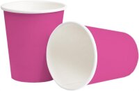 Pappbecher 10er 0,25l uni pink