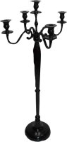 Kerzenständer Aluminium schwarz 79cm
