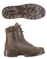 TACTICAL BOOT M.YKK ZIPPER BRAUN Gr. 41/US 8 MIL-TEC