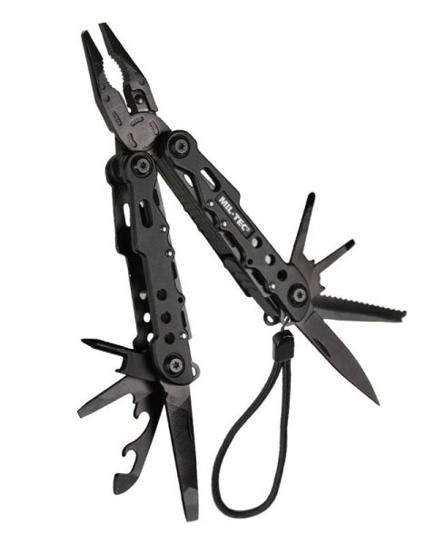 Multi-Tool 11 Funktionen Black LG mit Etui MIL-TEC