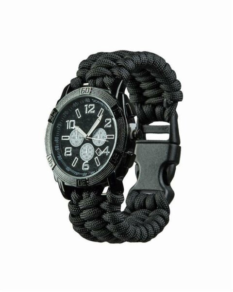 ARMY UHR PARACORD SCHWARZ Gr. L MIL-TEC