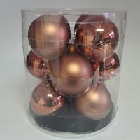 Kugel-Set kupfer 12tlg. Glas Ø 8 cm,...