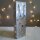 Flaschentasche Sterne silber 12x8x37cm