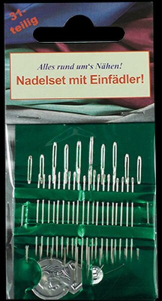 SB-Nadelset mit Einfädler, 31-teilig