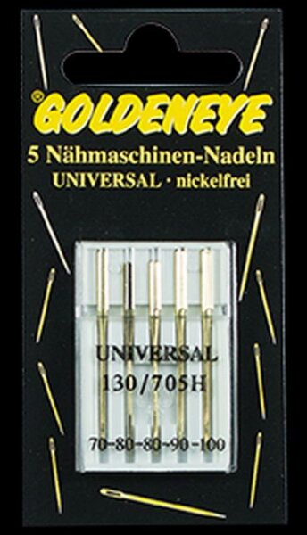 Nähmaschinen-Nadeln „Universal“ (Flachkolben) 5er