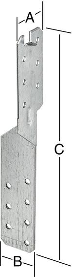 Uni-Sparrenpfettanker 170mm verzinkt