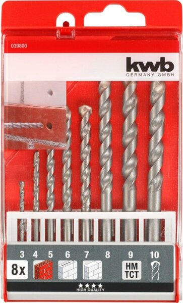 HM-Betonbohrer-Satz 8tlg. 3-10mm