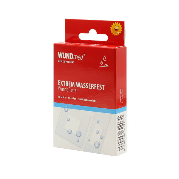 Pflaster Extrem wasserfest 10er transparent 2 Größen