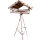 Vogelhaus mit Ständer 65x60x105cm dunkles Dach