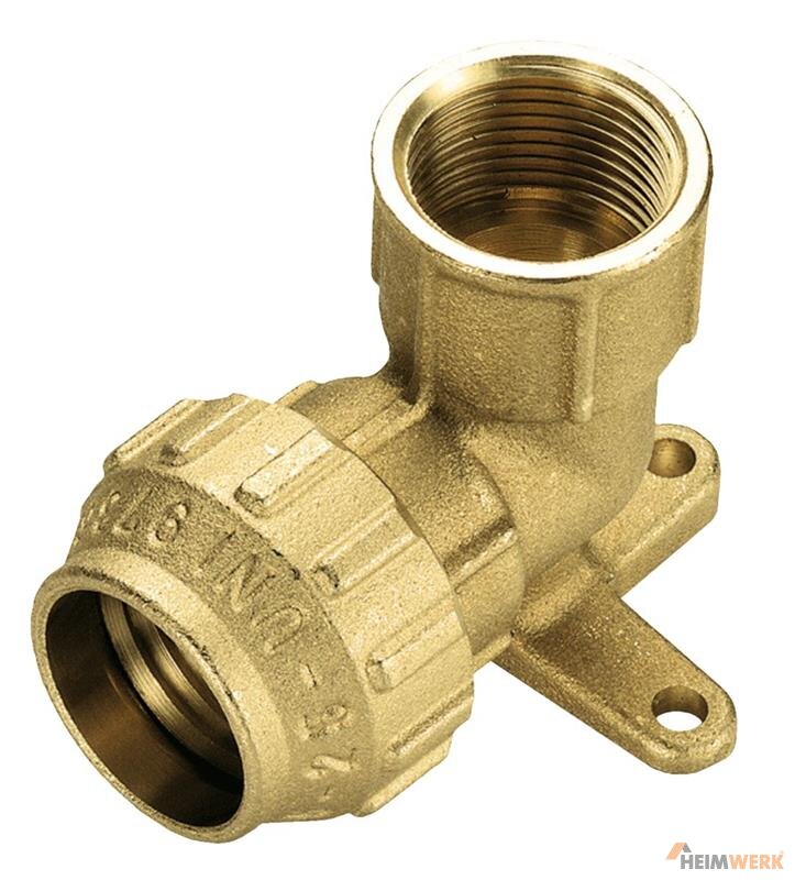 BEVO 0730036 Messing-PE-Rohrkupplung 25 Mm X 1/4" – Klemmverbindung Für HDPE/NDPE-Rohre