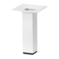 Tischbein vierkant PLIX 400x25x25 mm weiß