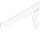 Träger 1-reihig 150 mm weiß