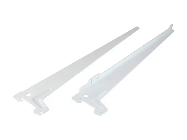 Winkelträger 1-reihig 2er Set 380 mm weiß