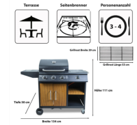 Gasgrillwagen Profiline Rhodos