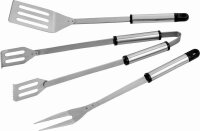 Grillbesteckset 3-teilig Edelstahl 37,5cm ACTIVA