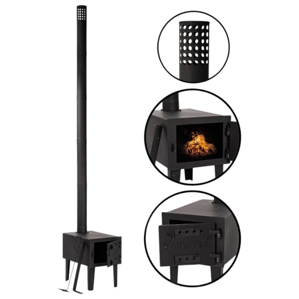 DEAL DES TAGES*** ZELTOFEN für Zelte mit Öffnung, Tipis, Jurten oder im Freien MIL-TEC