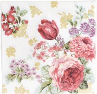 Servietten 20er 33x33cm Blumen sort.