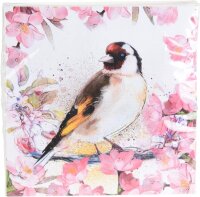 Servietten 20er 33x33cm Vögel sort.
