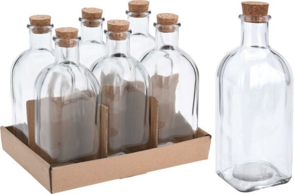 Flasche Glas 500ml mit Korken