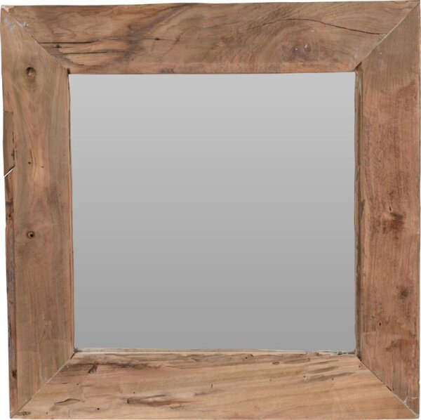 Spiegel Teak Viereckig 50x50cm
