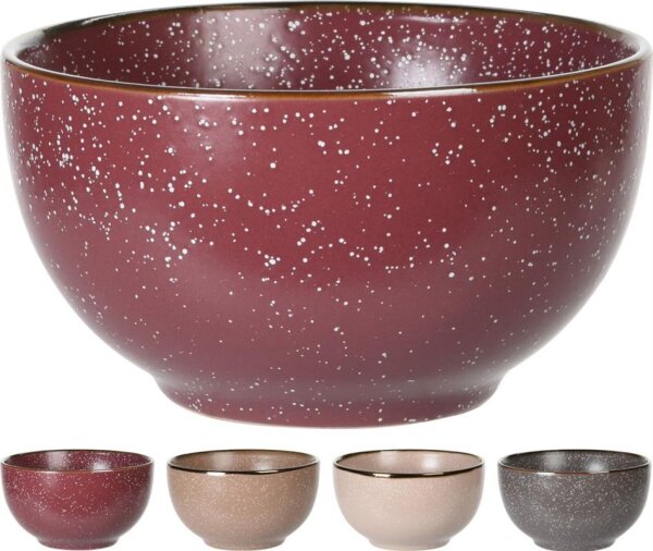 Schale Tonware 14x7x7,5cm ca. 0,6 Liter 4 Fb.