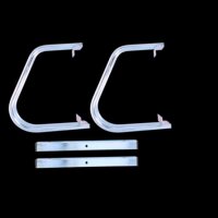 Fahrradständer f.2Fahrräder 26,5x40x32,5 Silber Dunlup Wand-o.Bodenmontage