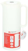 Isolierkanne/Thermoskanne 1 Liter Polypropylen weiß...