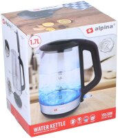 Wasserkocher 1,7 l Glas 2200W