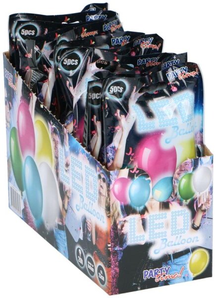 Luftballon LED 5er 25cm