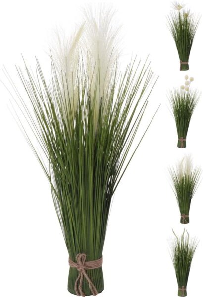 Grasstrauch stehend mit Blumen 4f.sort.