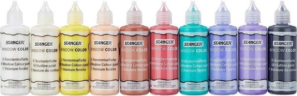 Window-Color-Super-Set 10x80ml STANGER