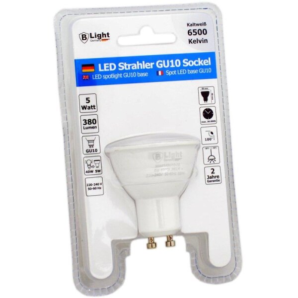 LED Lampe GU10 5W 6500K kaltweiß