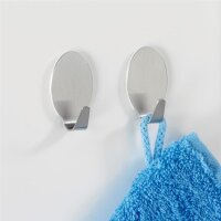 Maxihaken 2er Edelstahl matt i.Blister