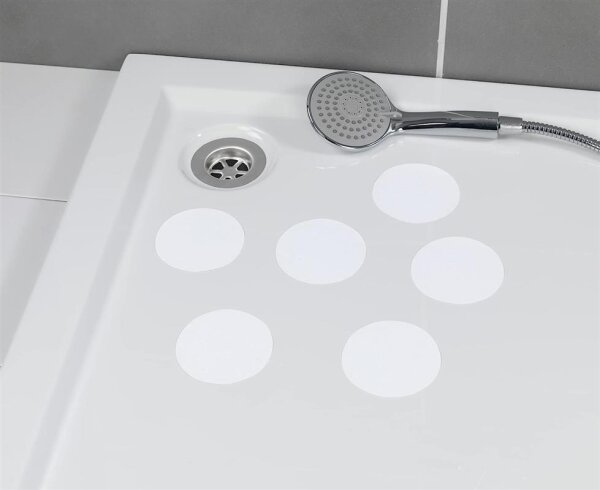 Antirutsch-Sticker 6er Round transparent