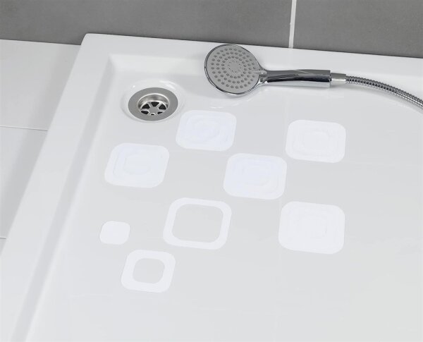 Antirutsch-Sticker 6er Square transparent