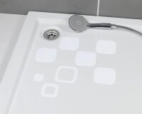 Antirutsch-Sticker 6er Square transparent